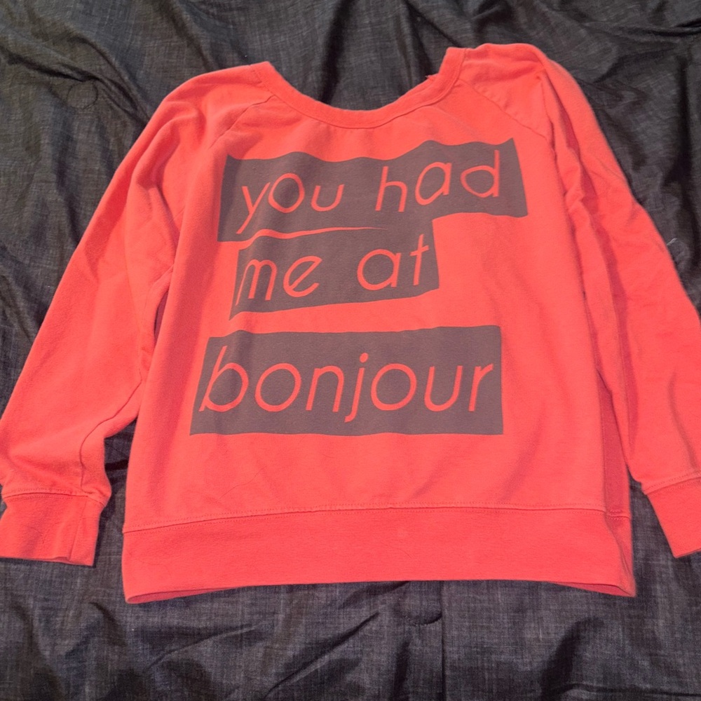 Red Graphic Sweatshirt